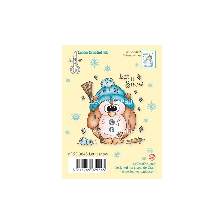 (55.9845)Clear stamp Owlie Let it snow