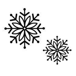 (UMS168)Stamps To Die For - Bold Snowflake
