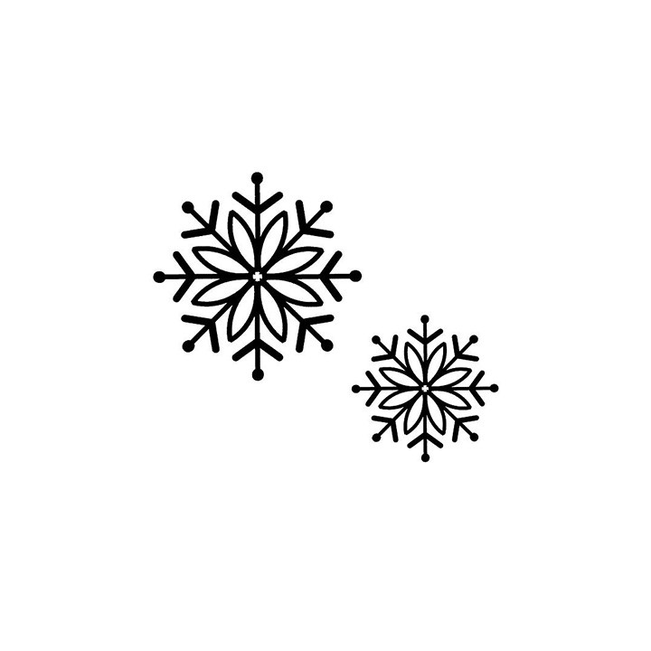 (UMS168)Stamps To Die For - Bold Snowflake