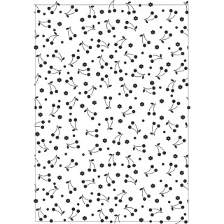 (EEBA401)Embossing folder A4 Nellie's Choice fruits-cherries
