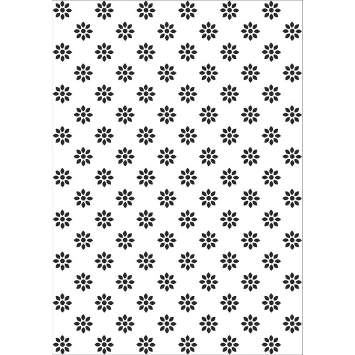 (EEBA404)Embossing folder A4 Nellie's Choice Flowers