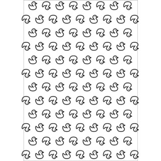 (EEBA407)Embossing folder A4 Nellie's Choice Duckies