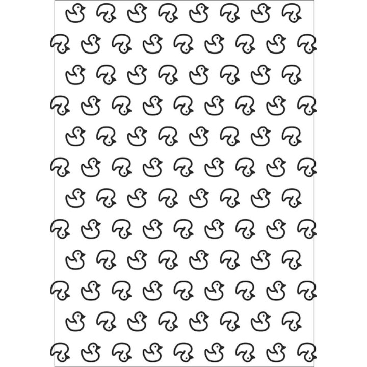 (EEBA407)Embossing folder A4 Nellie's Choice Duckies