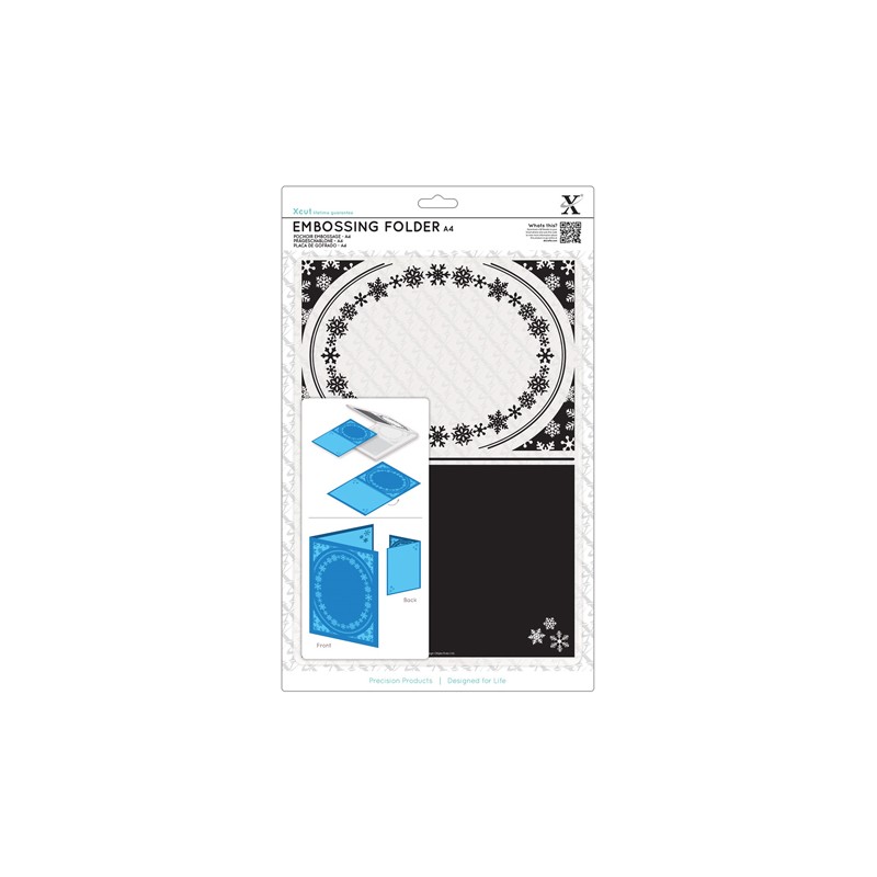 (XCU515912)Xpress embossing folder A4 Snowflake frame