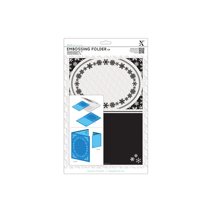(XCU515912)Xpress embossing folder A4 Snowflake frame