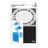 (XCU515912)Xpress embossing folder A4 Snowflake frame