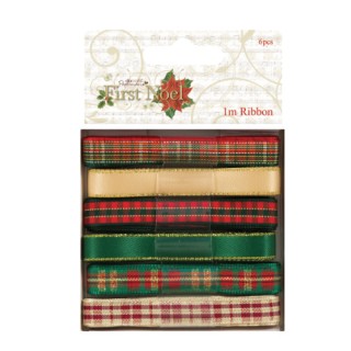 (PMA367125)Ruban First Noël 6 X 1M