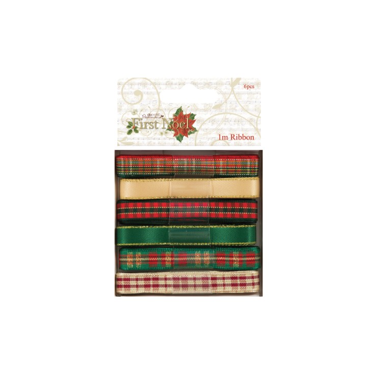 (PMA367125)Ribbon First Noël 6 X 1M