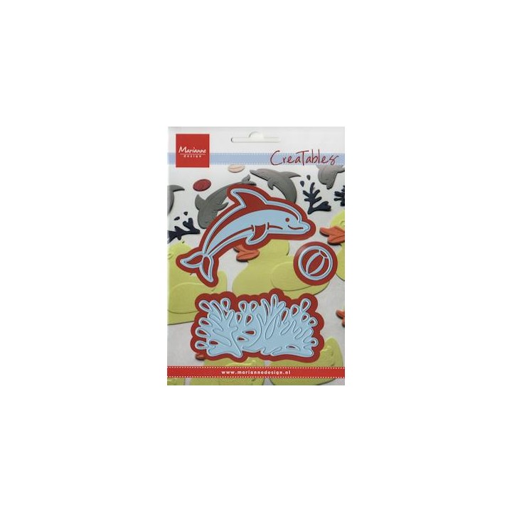 (LR0332)Creatables stencil dolphin
