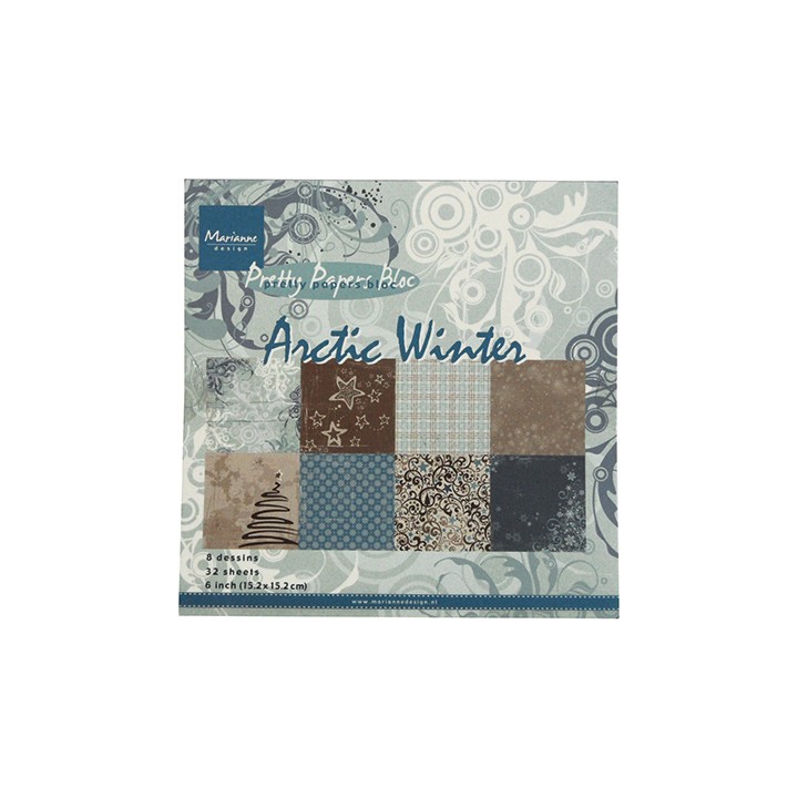 (PK9115)Papier bloc 15X15 cm Arctic Winter