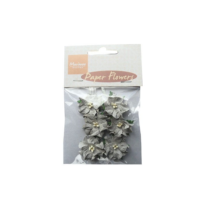 (RB2229)Paper Flowers grey