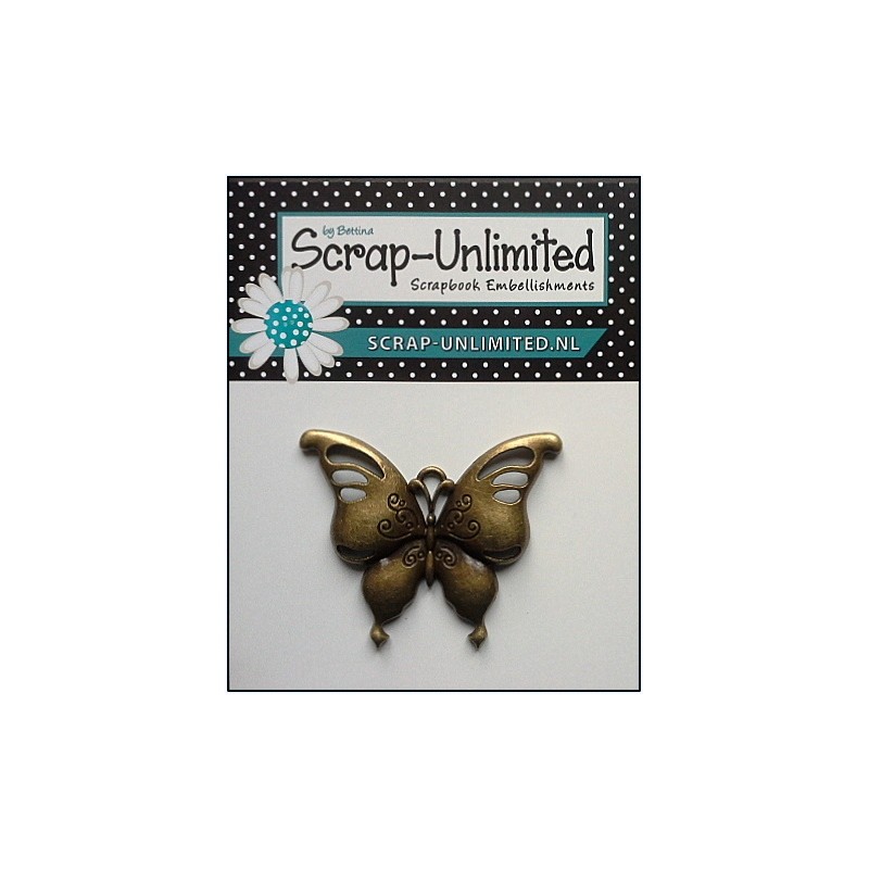 (HD011)Scrap-Unlimited grote vlinder