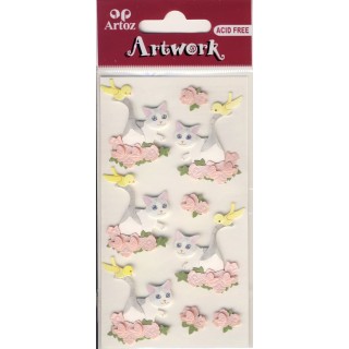 Artwork 185600-36 Chat avec oiseau
