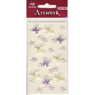 Artwork 185600-01 papillons glitter