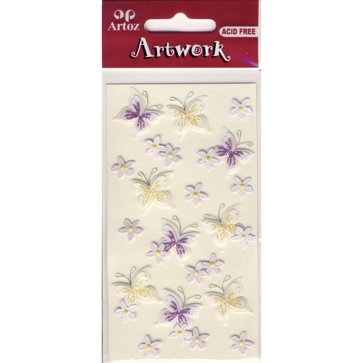 Artwork 185600-01 papillons glitter