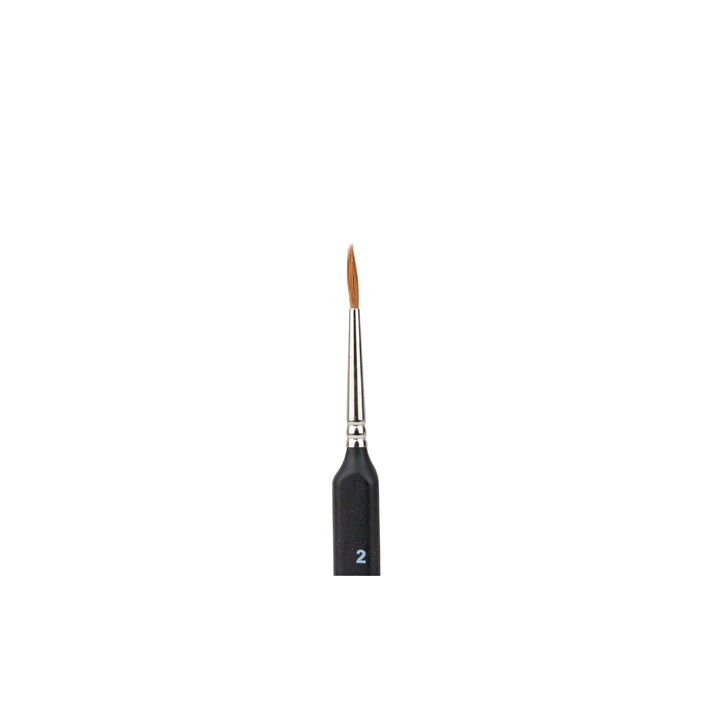 (D1994202)Brush (2) redmarterhaar rond-spits