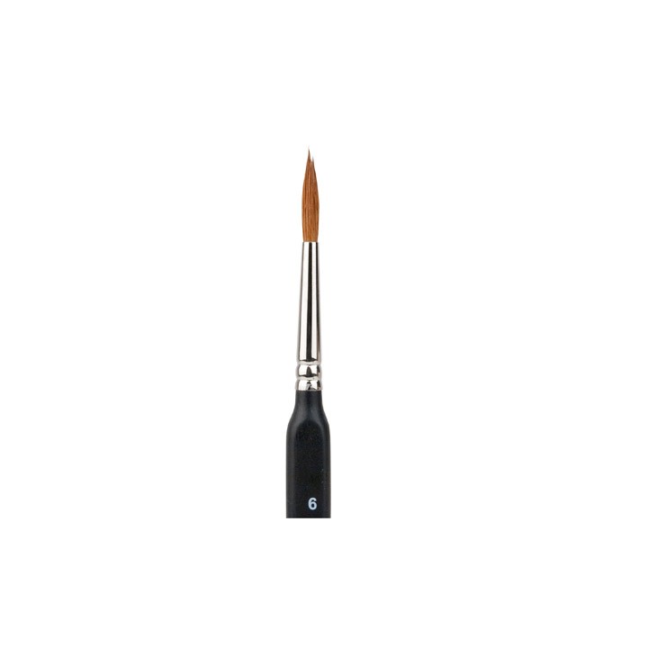 (D1994206)Brush (6) redmarterhaar rond-spits
