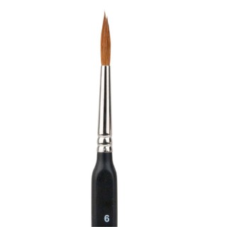 (D1994206)Brush (6) redmarterhaar rond-spits