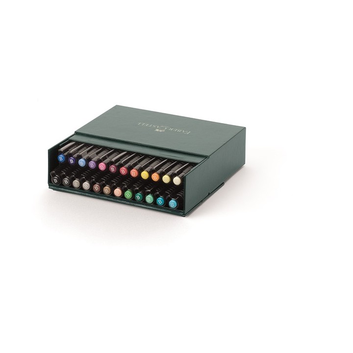 (FC-167147)Faber Castell PITT artist pen B 24er Atelierbox