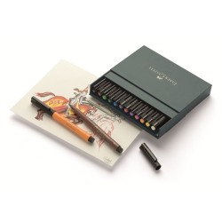 (FC-167146)Faber Castell PITT artist pen B studio box of 12