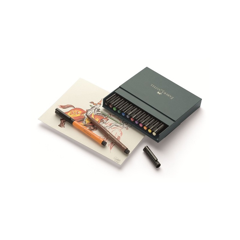 (FC-167146)Faber Castell PITT artist pen B studio box of 12