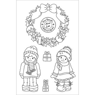 (CBS0007)Stamp clear Merry Little Christmas