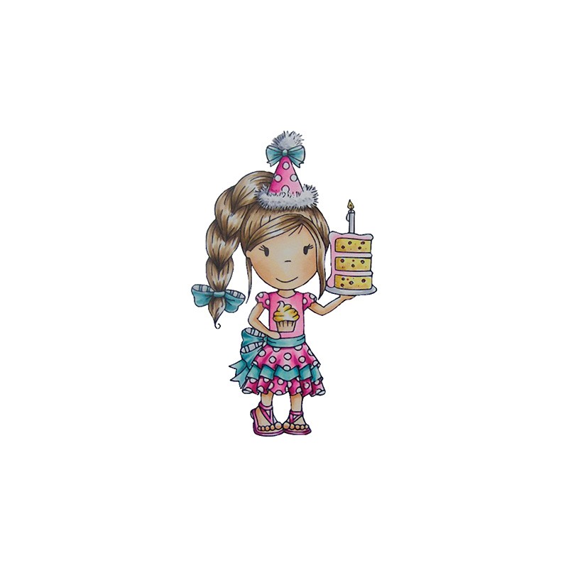 (PND70038)Paper Nest Dolls Birthday Cake Ellie