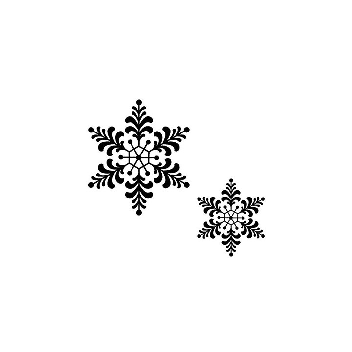 (UMS167)Stamps To Die For - Feathery Snowflake