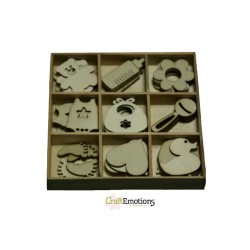 (0208)Baby wooden Ornaments