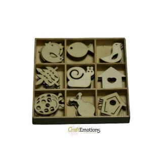 (0203)Gardens 2 wooden Ornaments