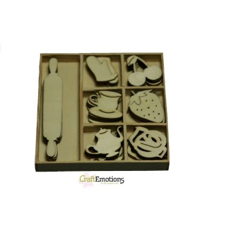 (0102)Fifties Kitchen wooden Ornaments