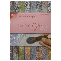 (6013/0529)Paper bloc A4 Glace Paper - Flowers