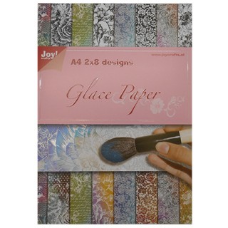 (6013/0529)Papier block A4 Glace Paper - Flowers