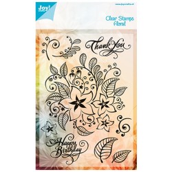 (6410/0309)Clear stamp Floral Pattern