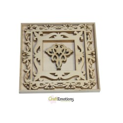 (0228)frames with ornaments wooden Ornaments