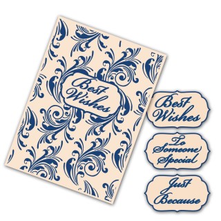 (EF012)Tattered Lace Interchangeable Embossing Folder Flourish S