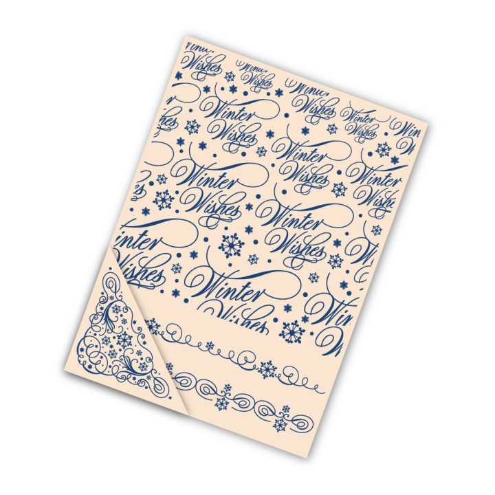 (EF010)Tattered Lace Embossing Folder Set Winter Wishes