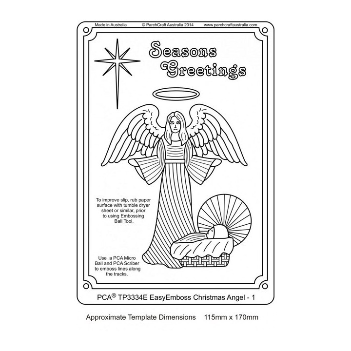 (TP3334E)EMBOSSING EasyEmboss Christmas Angel - 1