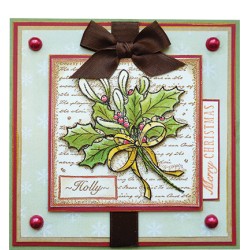 (CBS0003)Stamp clear Holly Collage