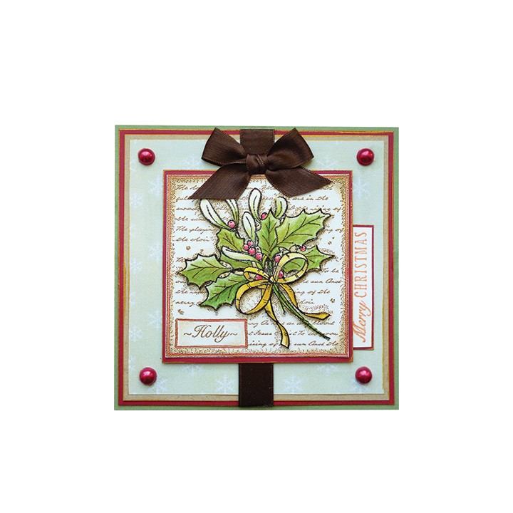 (CBS0003)Stempel clear Holly Collage