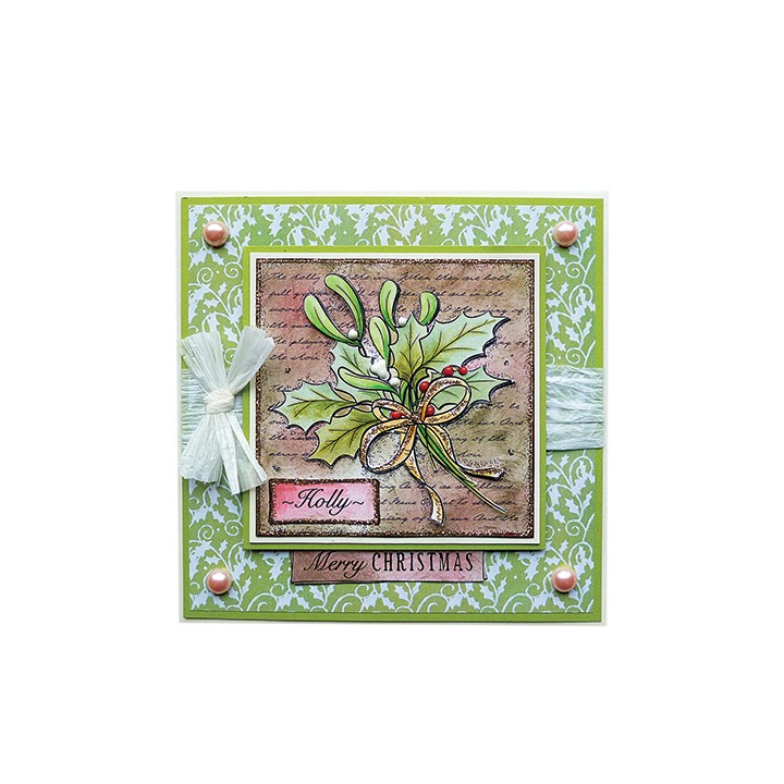 (CBS0003)Stempel clear Holly Collage
