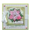(CBS0006)Stamp clear Poinsettia Collage