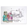 (CBS0010)Stamp clear Snow Family