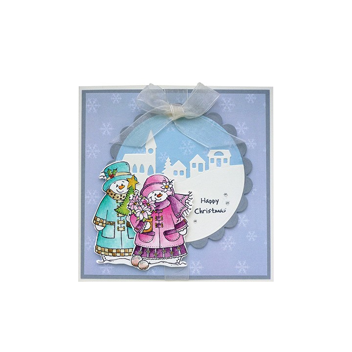 (CBS0010)Stamp clear Snow Family