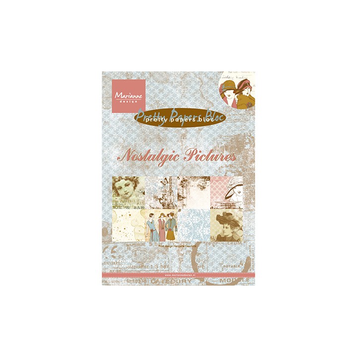 (PK9117)Papier bloc A5 Nostalgic Pictures