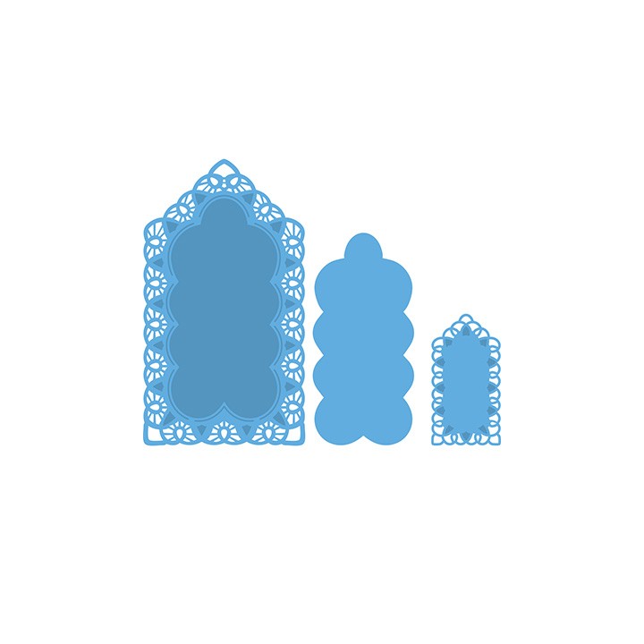 (LR0334)Creatables stencil Tiny's vintage labels