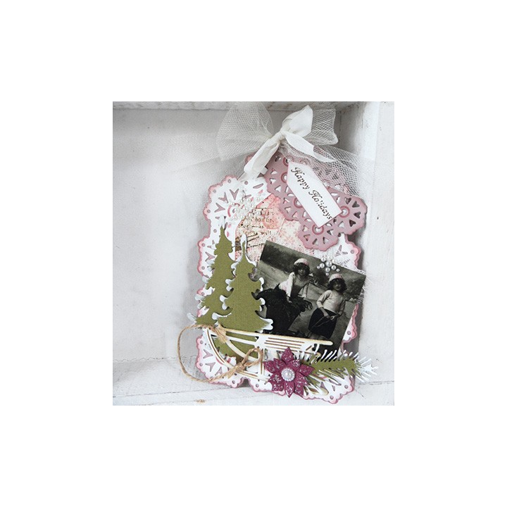 (LR0335)Creatables stencil Tiny's nostalgic labels