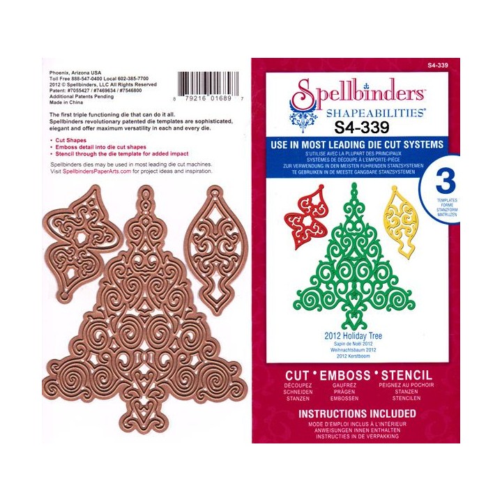 (S4-339)Spellbinders Holiday Tree 2012