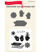 (EPDIE/STAMP13)Echo Park Let It Snow Designer Dies & Stamp Set