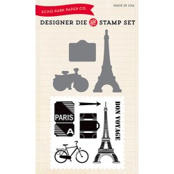 (EPDIE/STAMP12)Echo Park Getaway Designer Dies & Stamp Set